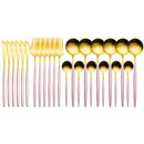 Golden Dinnerware Set (24pcs)