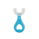 Silicone U-shaped toothbrush for children