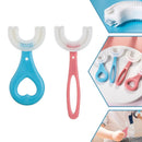 Silicone U-shaped toothbrush for children