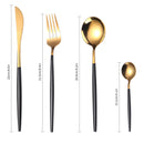 Golden Dinnerware Set (24pcs)