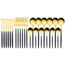Golden Dinnerware Set (24pcs)