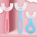 Silicone U-shaped toothbrush for children