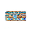 Opal Heart Wrap Bracelet