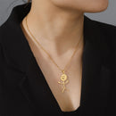 Funny Stickman Pendant Necklace 
