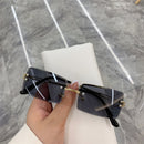 Rimless Retro Sunglasses