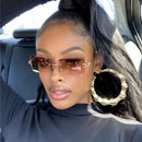 Rimless Retro Sunglasses