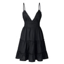 Women's V-neck Spaghetti Strap Dress 