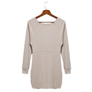Vrouwen Winter Off Shoulder Lange Mouw