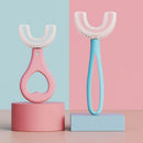 Silicone U-shaped toothbrush for children