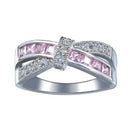 Criss Cross Crystal Ring 