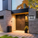 Solar-powered house numbers