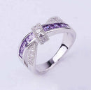 Criss Cross Crystal Ring 