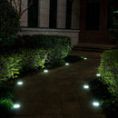 Solar powered LED disc lights