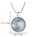 Glow in the Dark Moon Necklace 