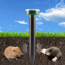 Solar-powered mole repeller