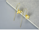 Magnolia Flower Dangle Earring
