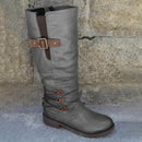 Vintage Leather Zip Boots