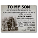 To My Son Wall Print