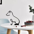 Minimalist Dog Art Sculpture