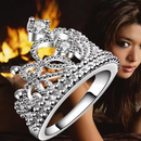 Crystal Crown Rings 