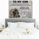 To My Son Wall Print