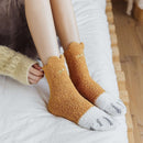Fluffy paw socks
