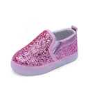 LED glitter kids sneakers