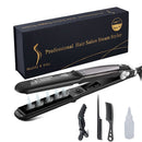 Ceramic hair steam straightener