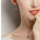 Crystal Drop Bee Earrings