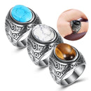 Men's Vintage Turquoise Stone Ring