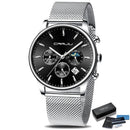 Chronograph Mesh Belt Men's Watch