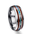 Hawaiian koa wood ring