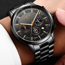 Military Black Steel Watch
