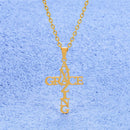 Amazing Grace Cross Necklace