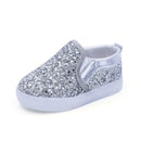 LED glitter kids sneakers