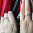 V-shaped Sterling silver ring