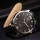 Men's Leather Bracelet Wristwatch
