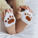 Fluffy paw socks