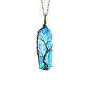 Tree of Life Crystal Pendant Necklace