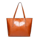 Vintage Oil Wax Leather Tote Bag