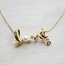 LOVE Pearl Necklace