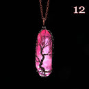 Tree of Life Crystal Pendant Necklace