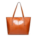 Vintage Oil Wax Leather Tote Bag