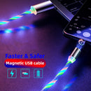 iGlow Glowing LED Magnetic 3-in-1 USB Charging Cable 
