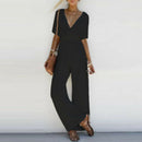 Wide Leg Boho Jumpsuit Romper