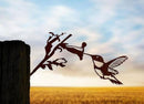 Metal Hummingbird Art Yard