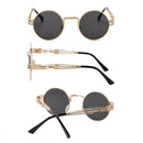 Steampunk Round Metal Sunglasses 