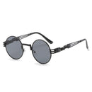 Steampunk Round Metal Sunglasses 