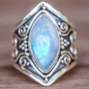 Bohemian style moonstone ring
