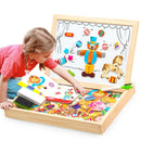 Magnetic drawing and puzzle board